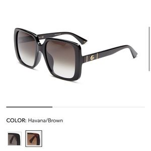 Authentic Gently Worn Large Gucci Sunglasses